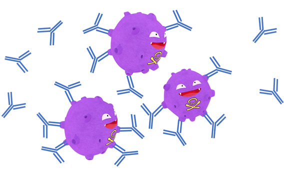 white blood cells fighting infection cartoon