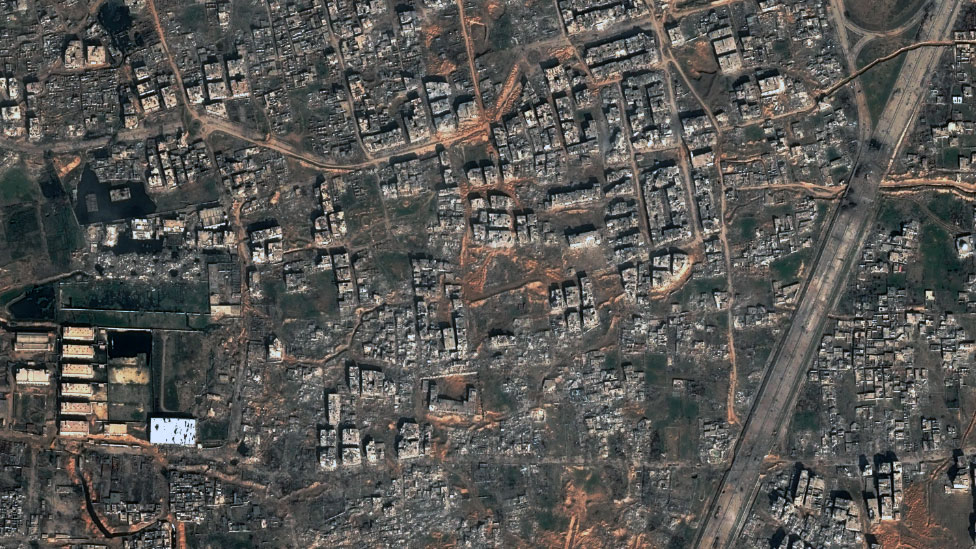 This is Jobar in 2018. This picture shows some of the areas of the neighbourhood that were damaged or destroyed by violence.