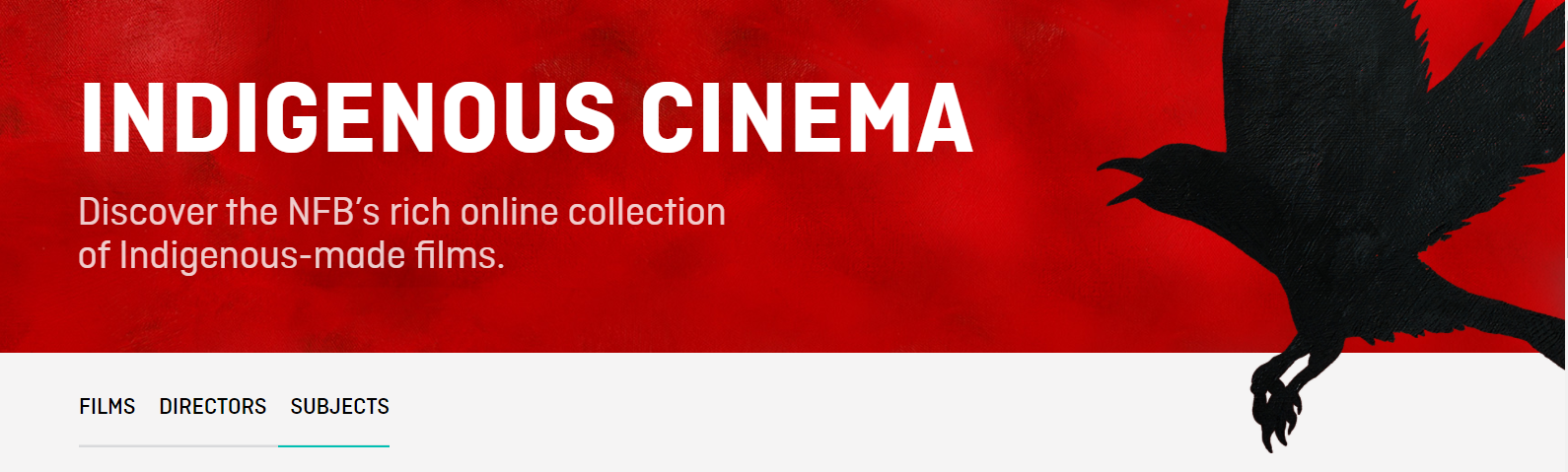 Une capture d’écran du site Web du cinéma autochtone.