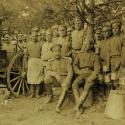 Une vieille photo de soldats de la Première Guerre mondiale.